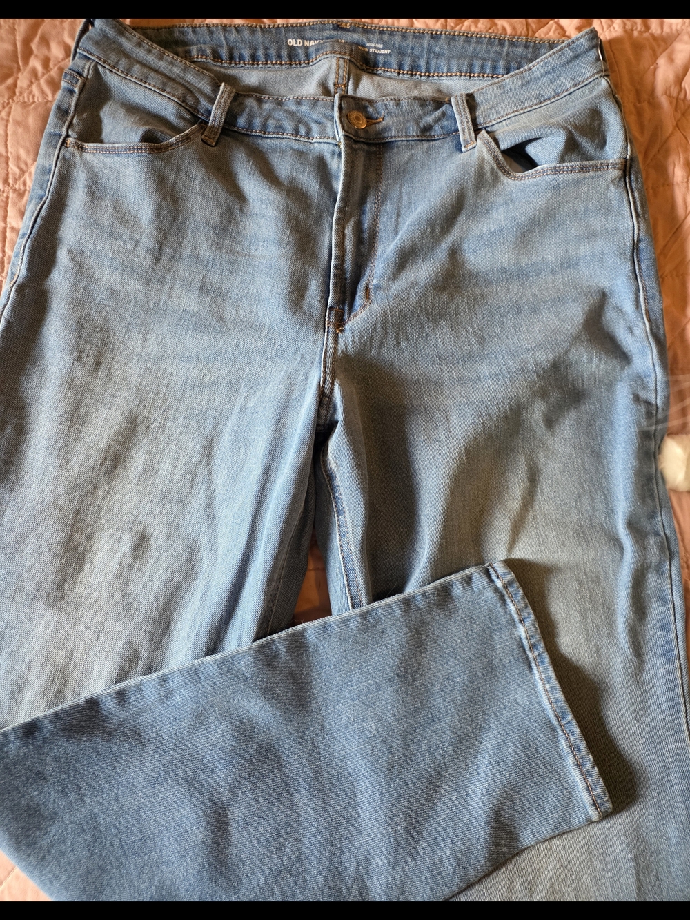 Old Navy Medium Blue Straight Leg Jeans
